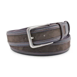 Navy/Brown Mix Coltrane Stepped Prong Belt