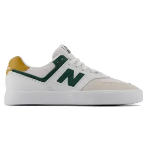 New Balance Numeric NM574VRP Wide White/Forest 2E Width