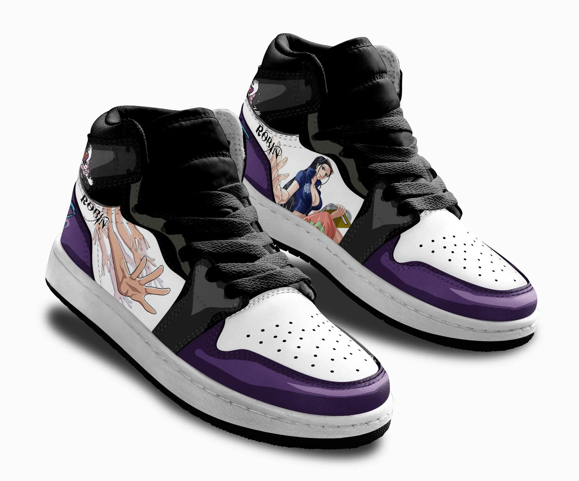 Nico Robin Kids Sneakers Custom OP Anime Shoes For Kids