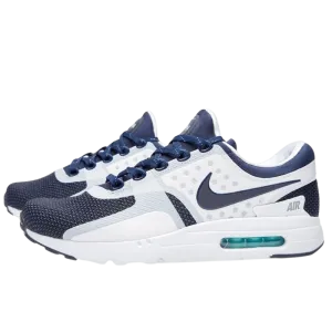 NIKE AIR MAX ZERO QS White & Mid Navy