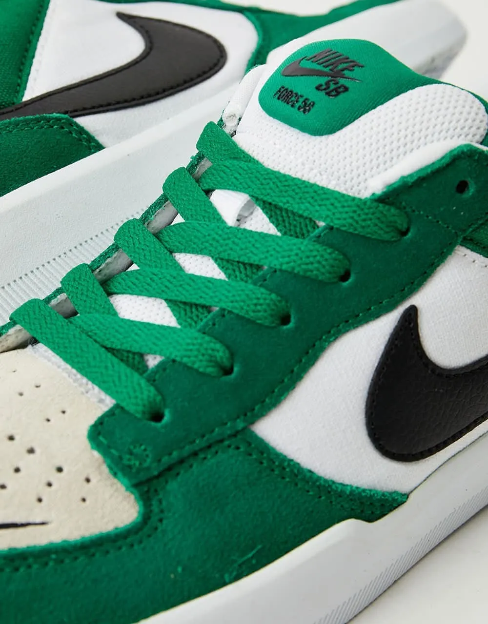 Nike SB Force 58 Skate Shoes - Pine Green/Black-White-White