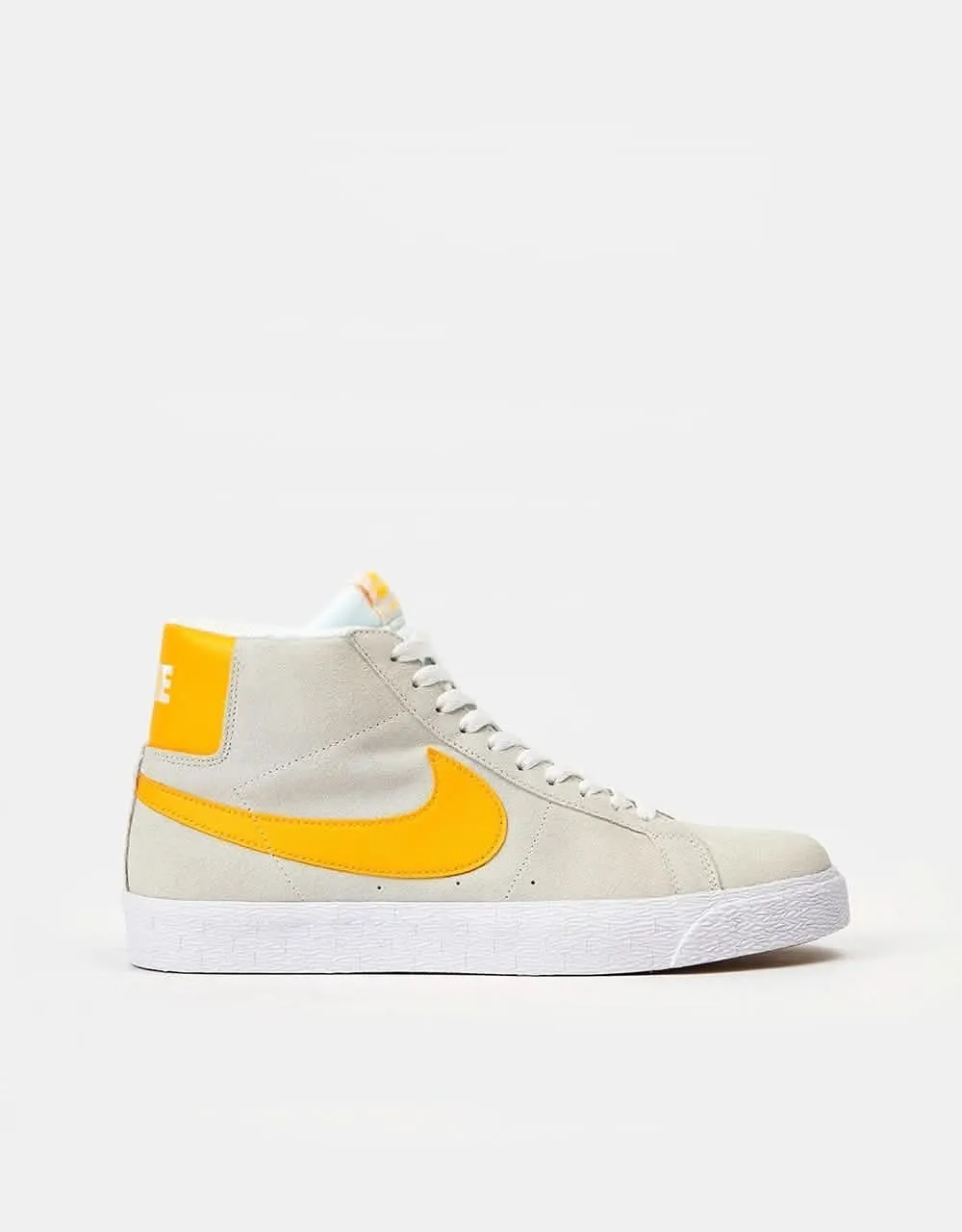 Nike SB Zoom Blazer Mid Skate Shoes - Summit White/Laser Orange-Summit White