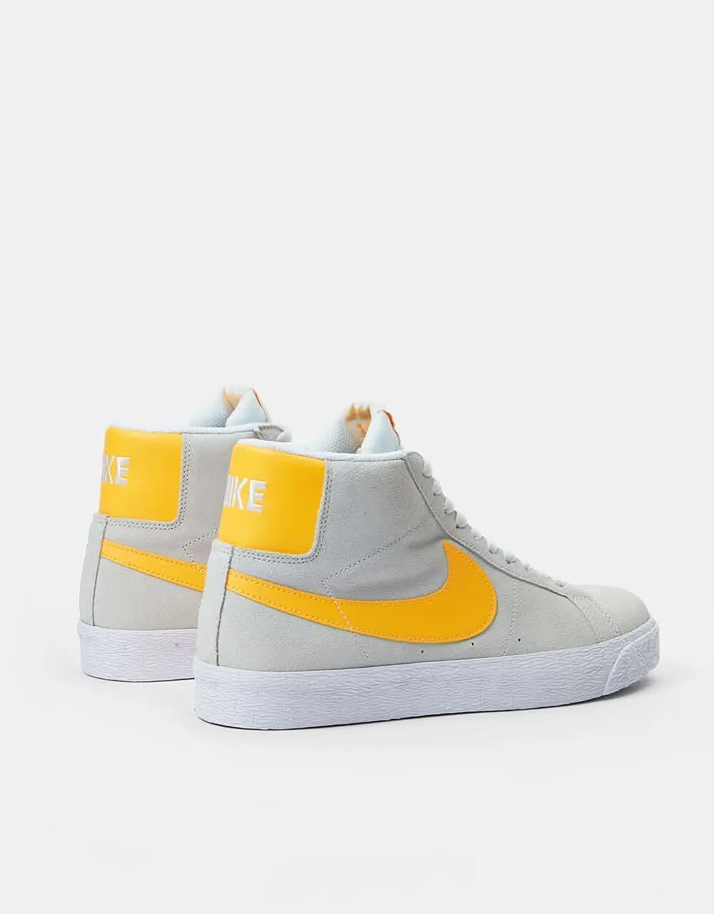 Nike SB Zoom Blazer Mid Skate Shoes - Summit White/Laser Orange-Summit White