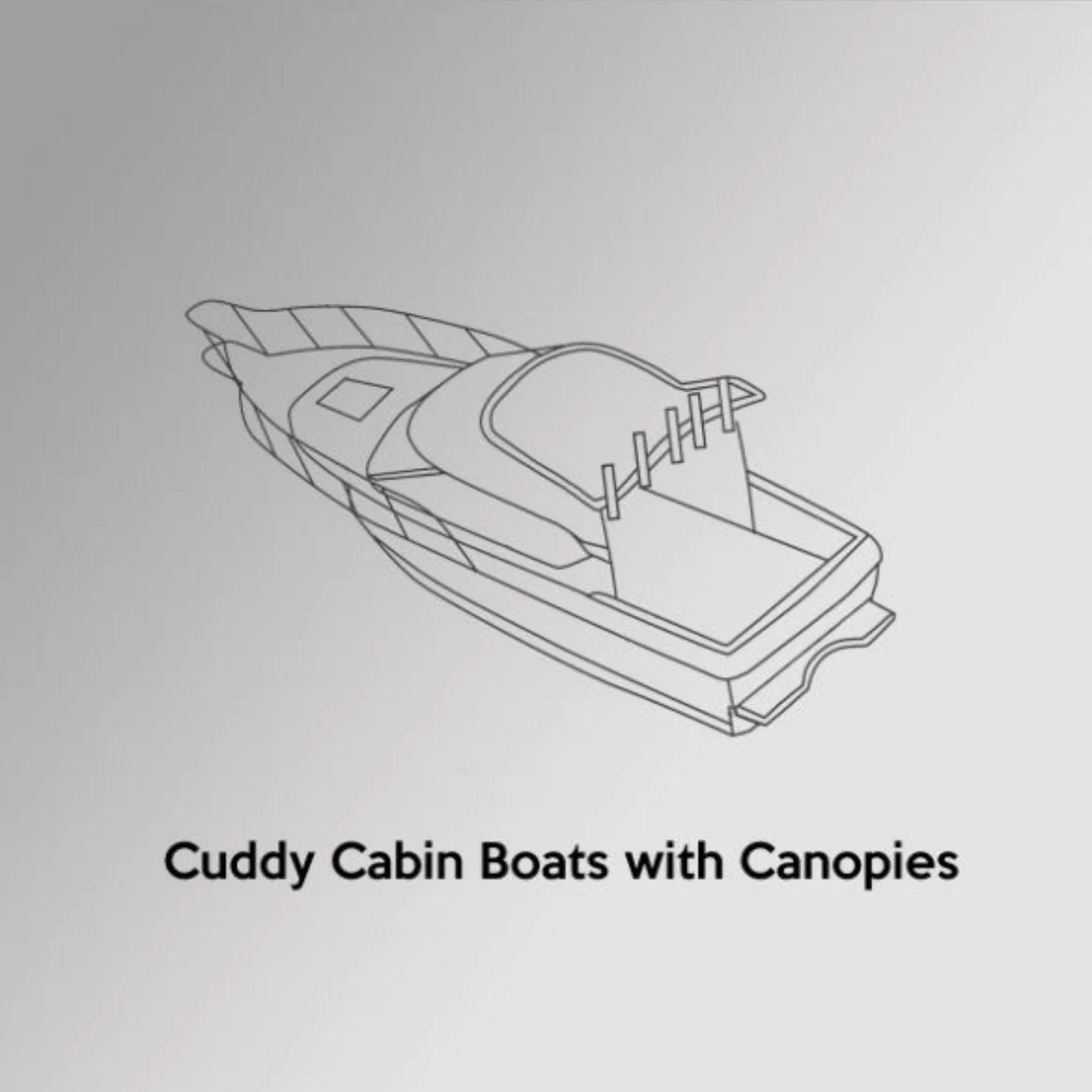 Ocean South Jumbo Boat Cover Fit for Cabin Boats with Canopies