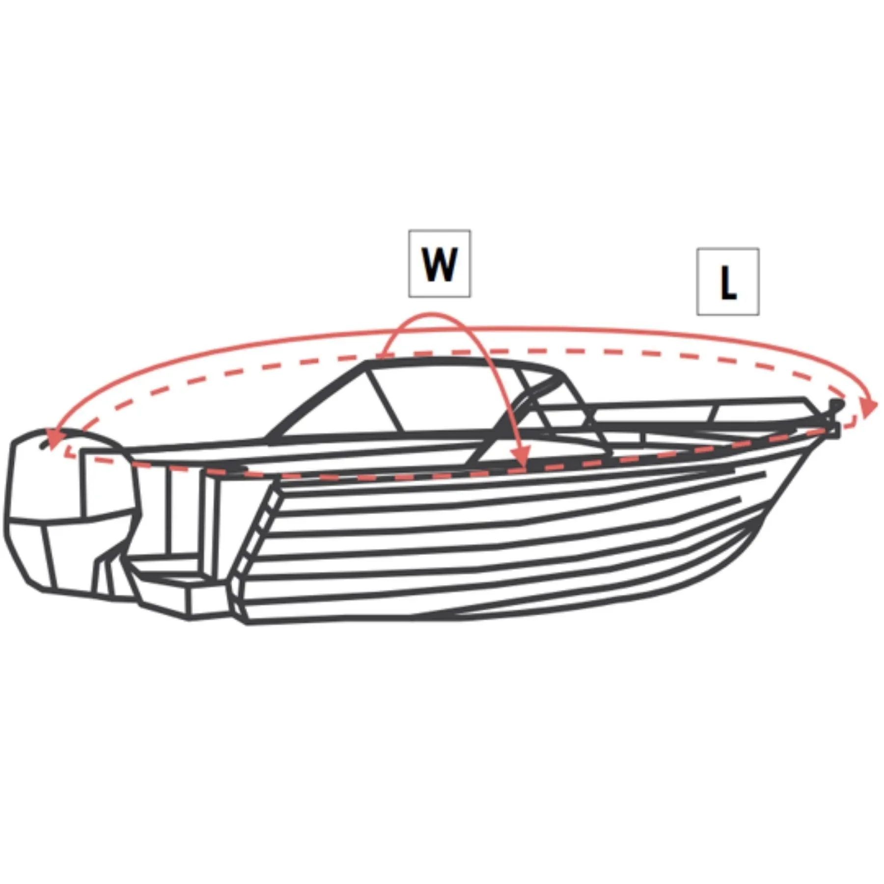 Ocean South Jumbo Boat Cover Fit for Cabin Boats with Canopies