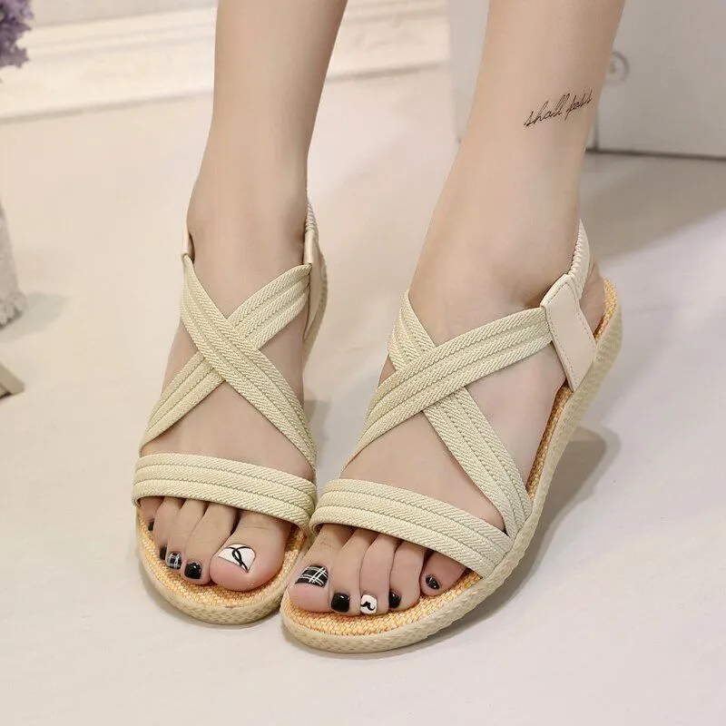 OCW Summer Casual Cross Tied Comfortable Women Sandals Design