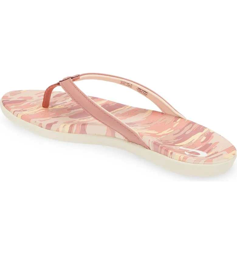 Olukai Ho'opio Hau Sandal-Rosette/Wai Camo