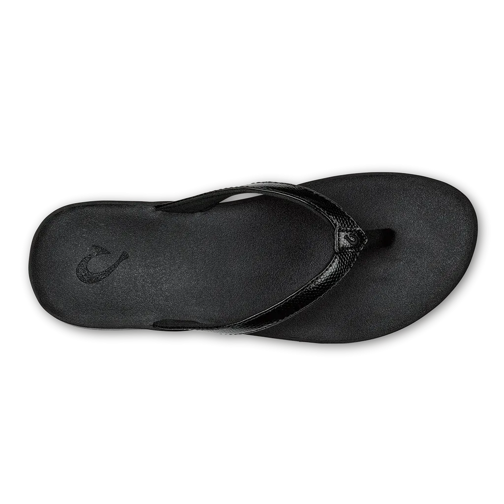 Olukai Puawe Sandal-Black/Black