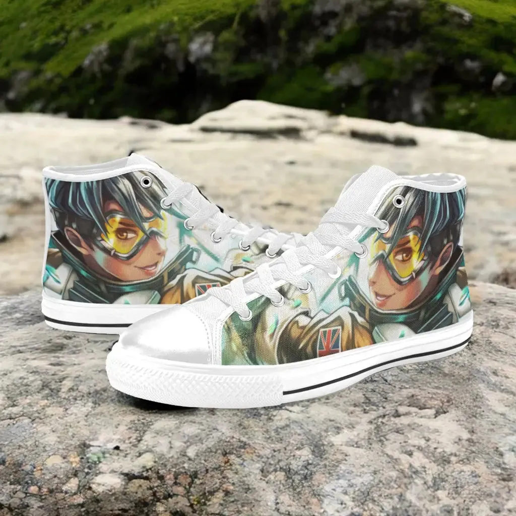 Overwatch Tracer Shoes High Top Sneakers for Kids and Adults