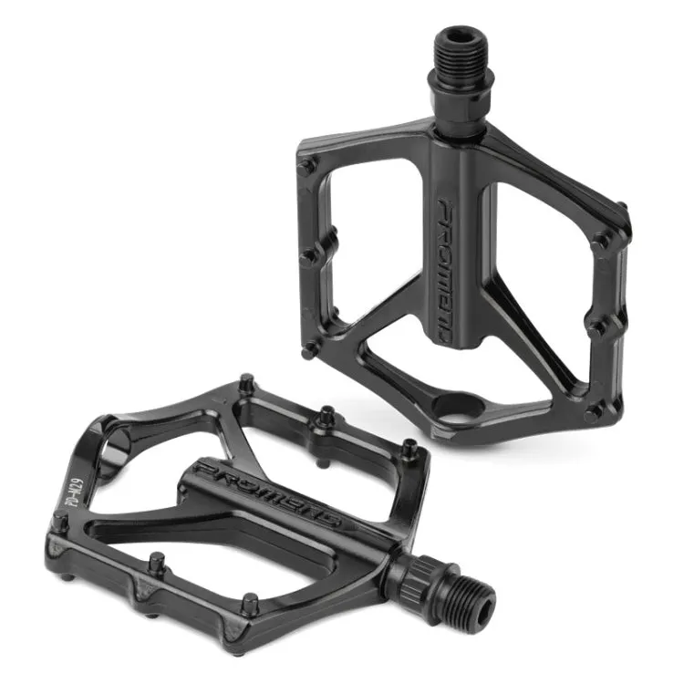 PROMEND PD-M29 1pair DU Bearings Pedal Aluminum Mountain Car Peilin Riding Foot Pedal(Black)