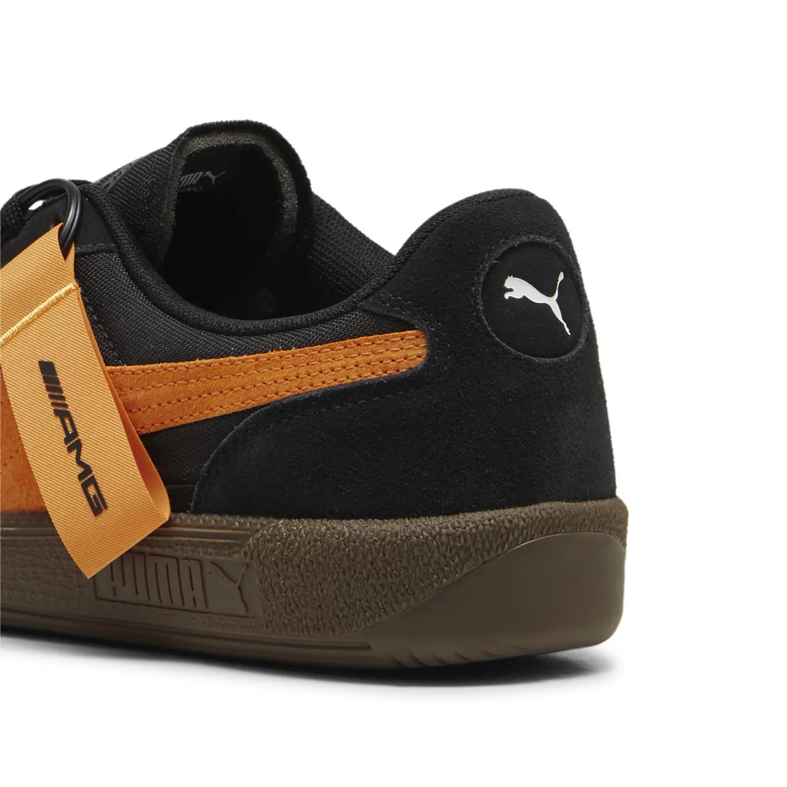 PUMA Men's Amg Palermo Og Sneaker, Black/Bright Melon