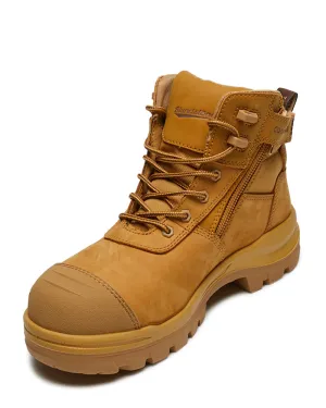 RotoFlex 8550 Mid Zip Side Safety Boot - Wheat