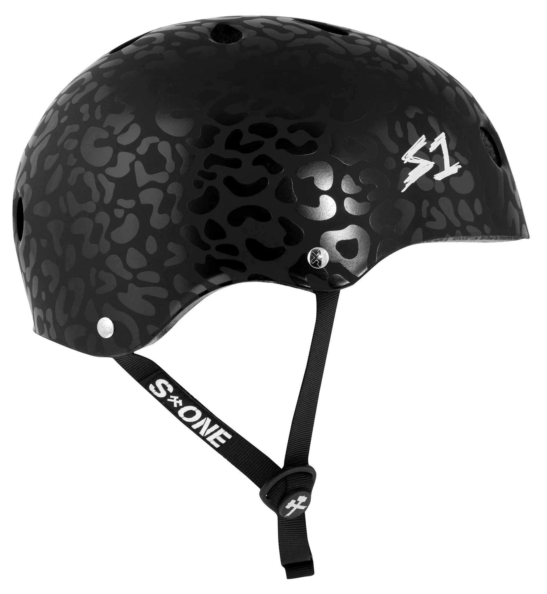 S1 Lifer Helmet - Black Leopard Matte - Hosoi Collab