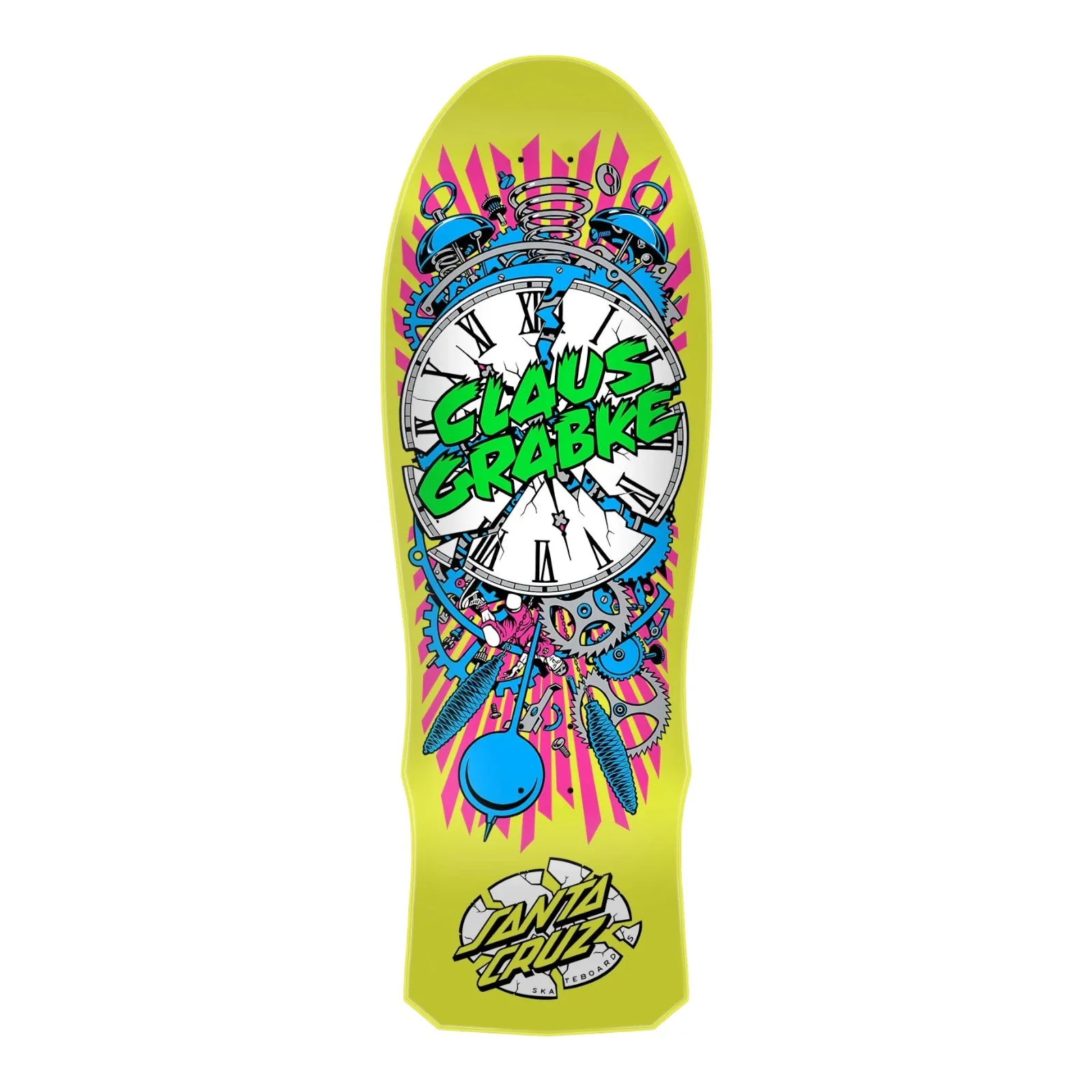 Santa Cruz Reissue Skateboard Deck 10.04” Grabke Exploding Clock