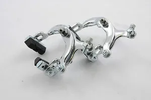 Short Reach Racing Bike 50mm Chrome Brake Calipers Vintage, Modern NOS