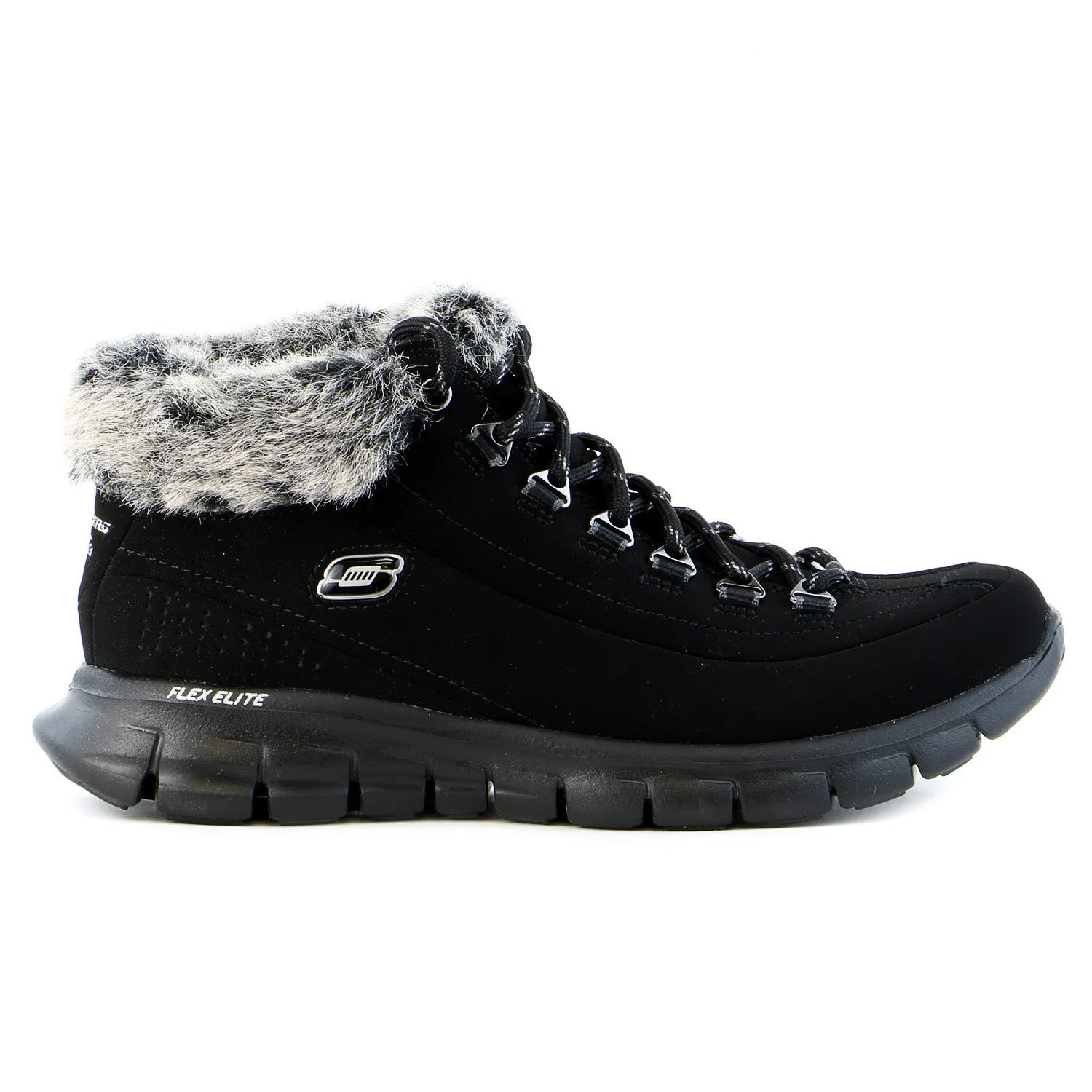 Skechers Synergy - Vital Sign Snow Boot Shoe - Black - Womens