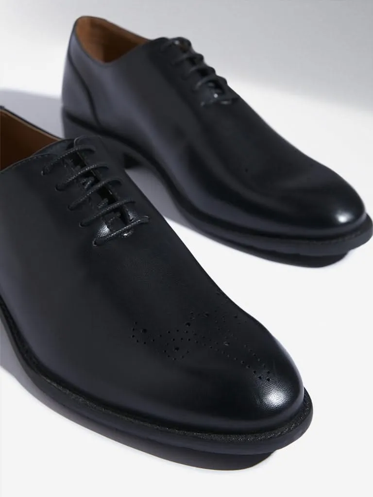 SOLEPLAY Black Lace-Up Formal Shoes