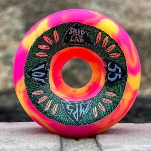 SPEEDLAB WHEELS MPS PINK/YELLOW SWIRL 101A (55MM)