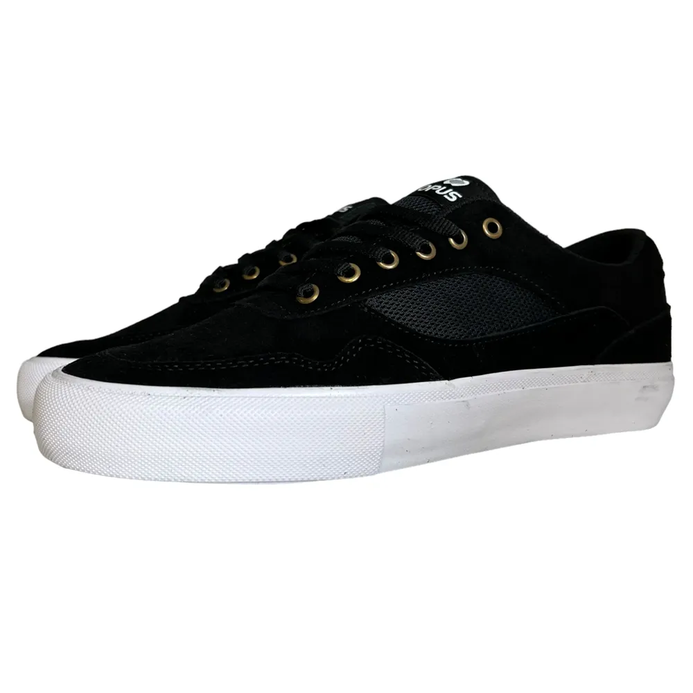 Standard Low Opus Footwear Black White Suede Shoes