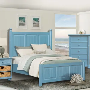 Sunset Trading Cool Breeze Twin Bed in Beach Blue