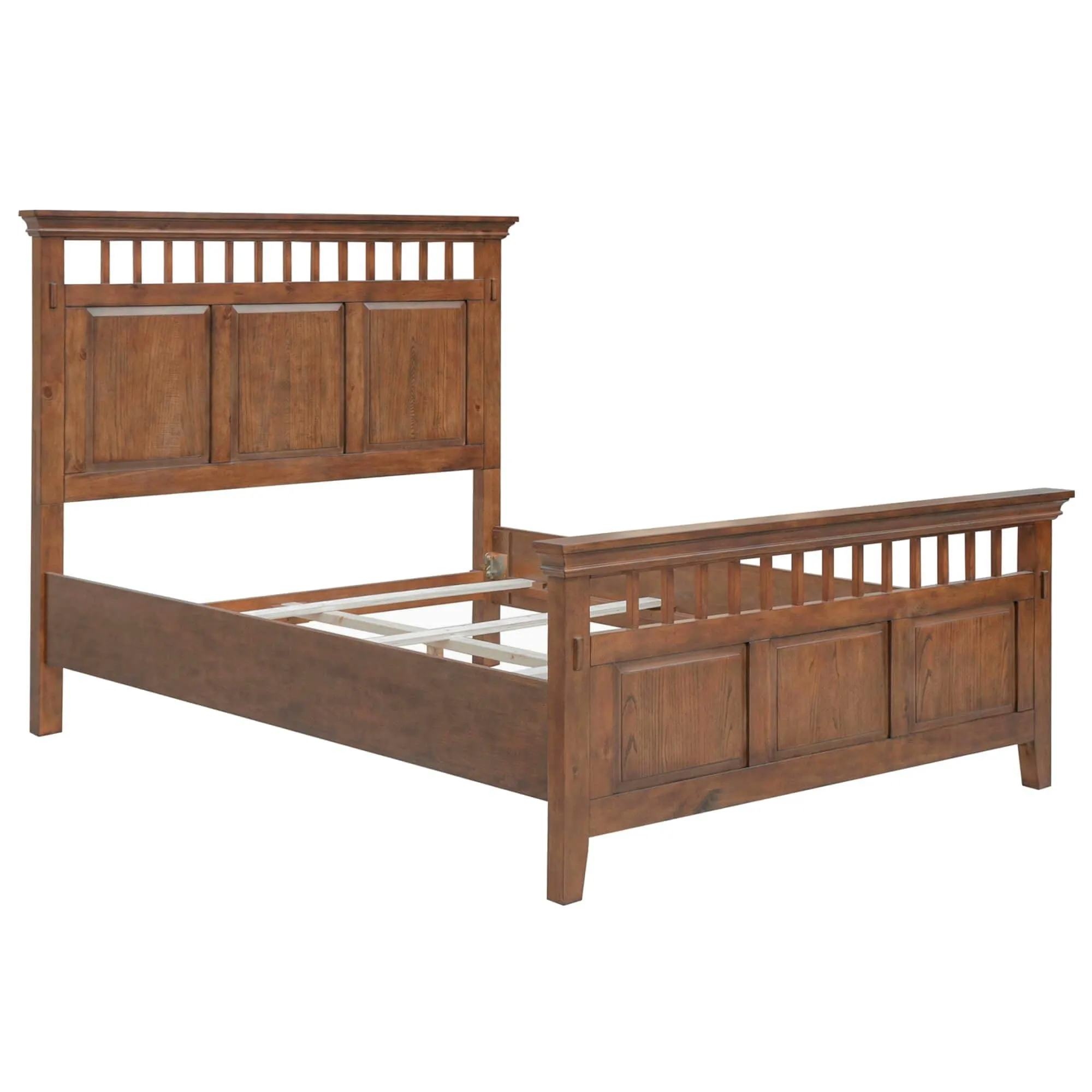 Sunset Trading Mission Bay King Bed in Amish Brown