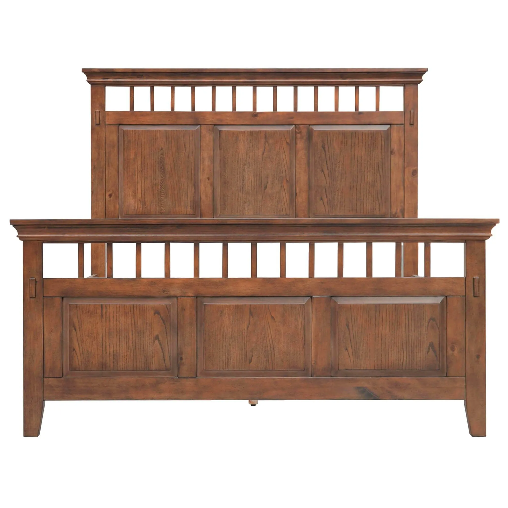 Sunset Trading Mission Bay King Bed in Amish Brown