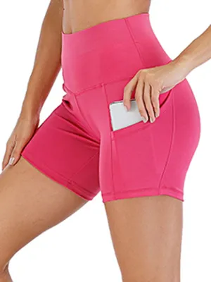 Tummy Control Yoga Shorts w/ Pockets for Women's  Workout