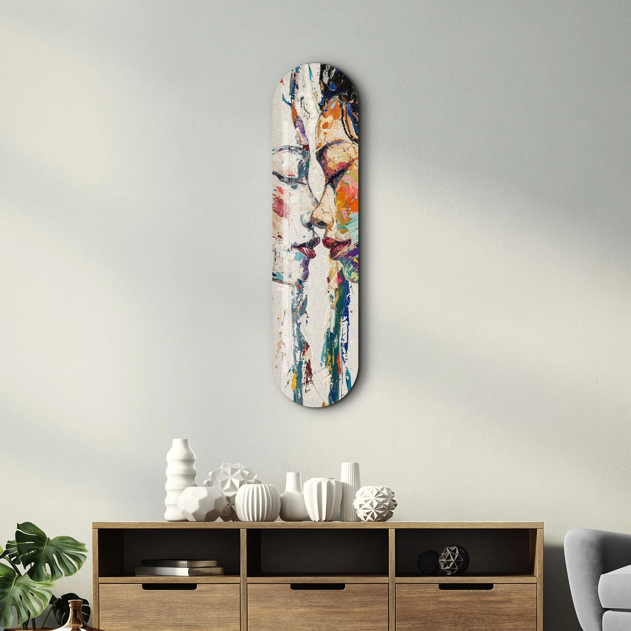 Two Girls | Glass Wall Art