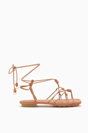 Ulla Johnson - Freya Flat Sandals in Pecan Brown