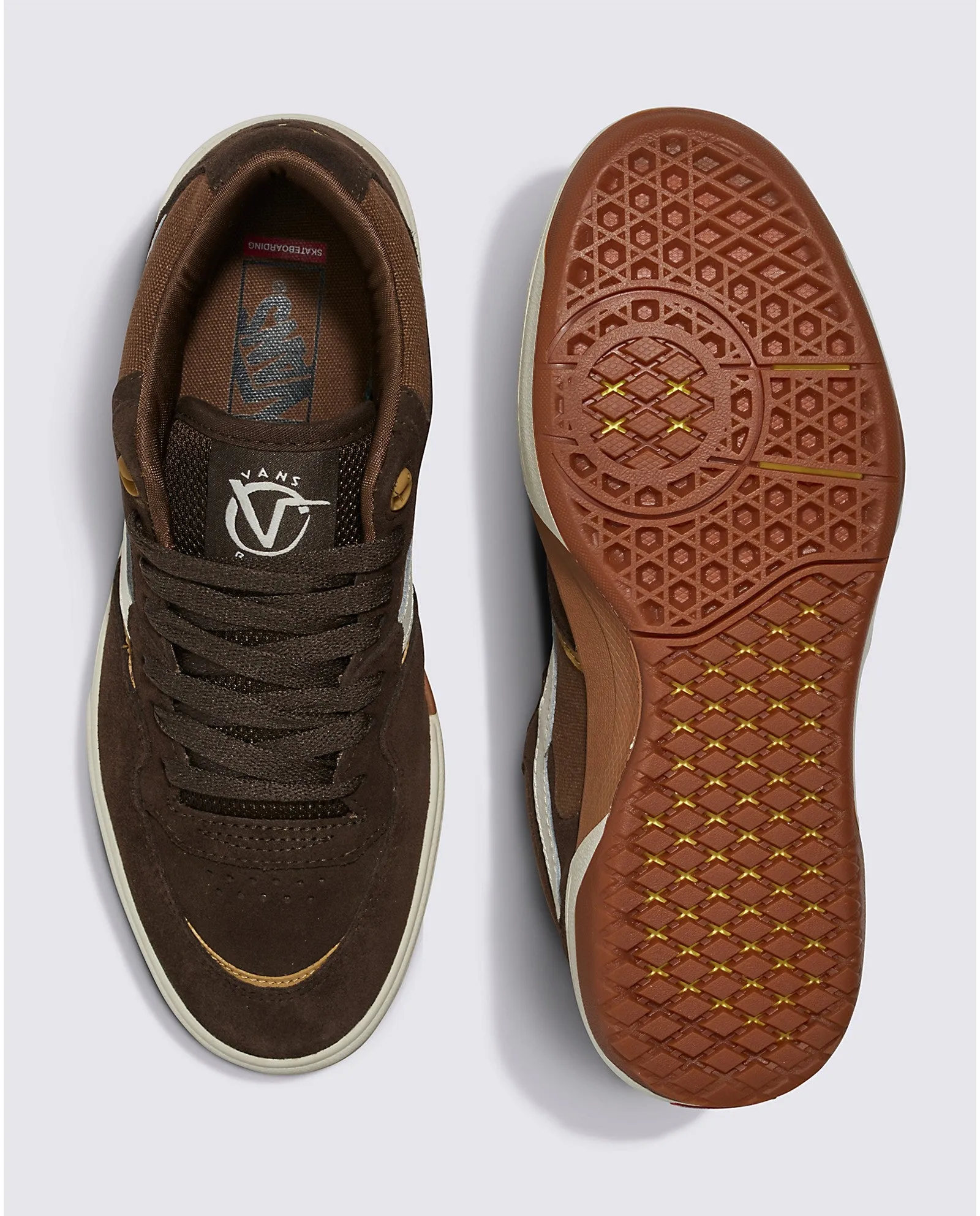 Vans Rowan 2 Skateboard Shoe - Chocolate Brown