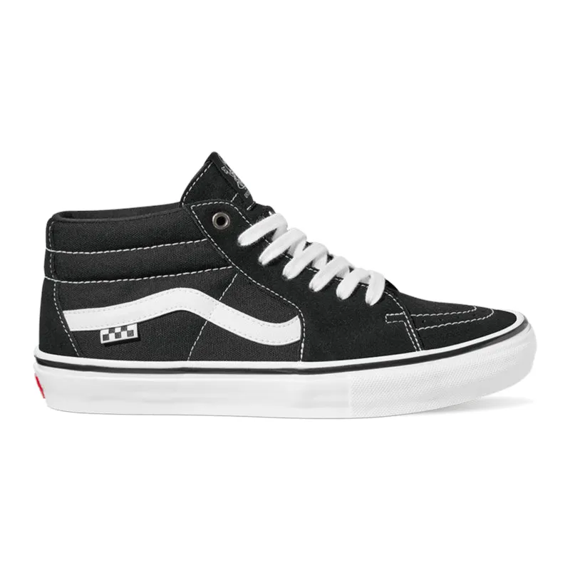 Vans Skate Grosso Mid Skateboard Shoe - Black/White