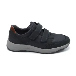 Waldlaufer John - Mens Extra Wide Sporty Velcro - 4E Fitting - Navy