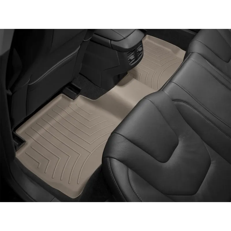 WeatherTech FloorLiner - 2nd Row - Tan - Crew Cab - GM Fullsize Truck 2007-14