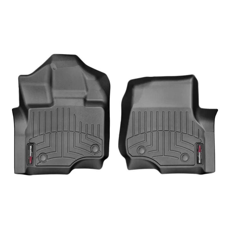 WeatherTech FloorLiners - Front - Black - Crew Cab - Ford Fullsize Truck 2015