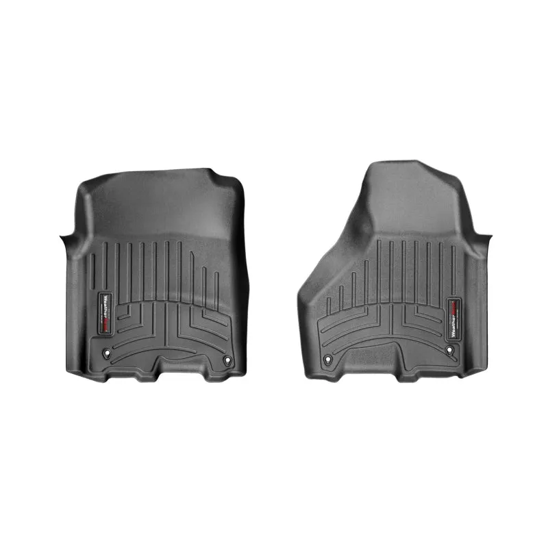 WeatherTech FloorLiners - Front - Black - Crew/Mega Cab - Ram Fullsize Truck 2012-13