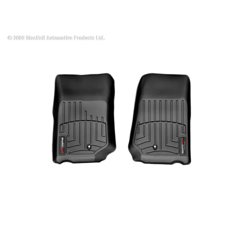 WeatherTech FloorLiners - Front - Black - Jeep Wrangler JK 2007-13