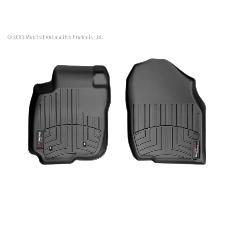 WeatherTech FloorLiners - Front - Black - Toyota Compact SUV 2006-12