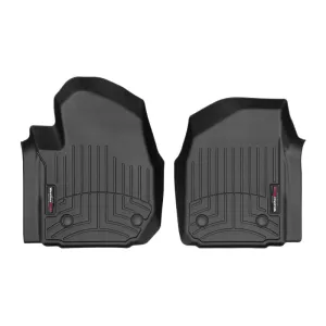 WeatherTech FloorLiners - Front - Black - Vinyl Floor - GM Fullsize Truck 2019-20