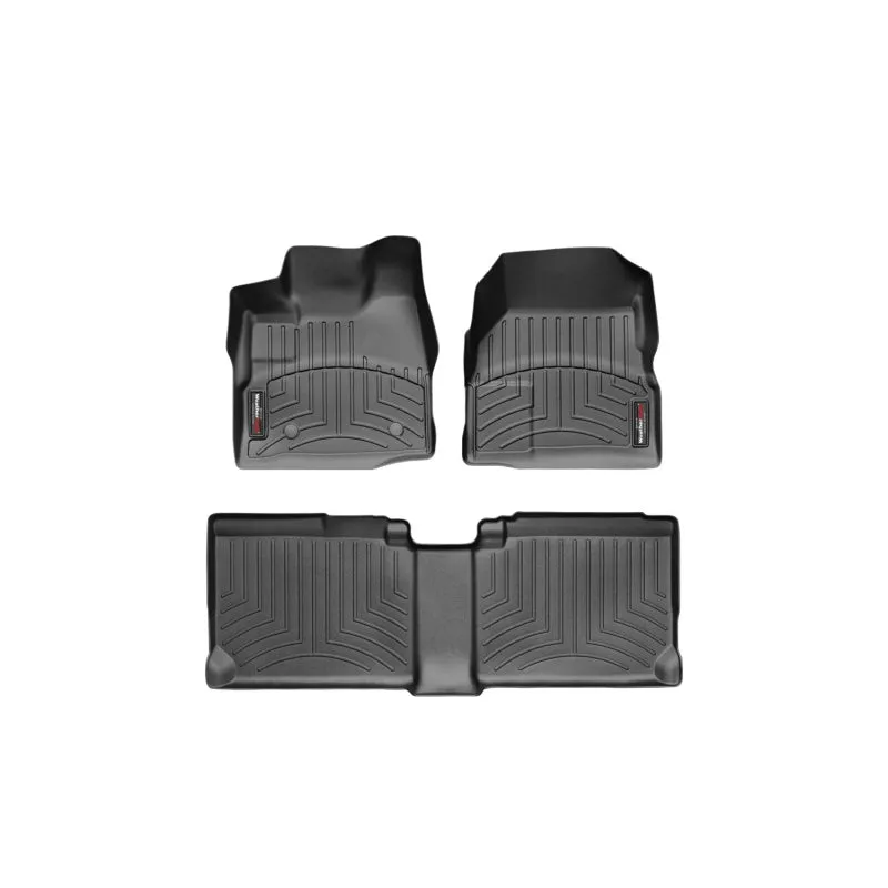 WeatherTech FloorLiners - Front/2nd Row - Black - Chevy Midsize SUV 2011-15