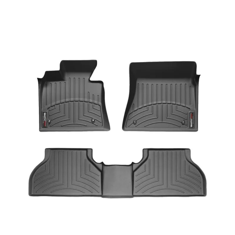 WeatherTech FloorLiners - Front/2nd Row - Black - Ford Midsize Car 2013-16