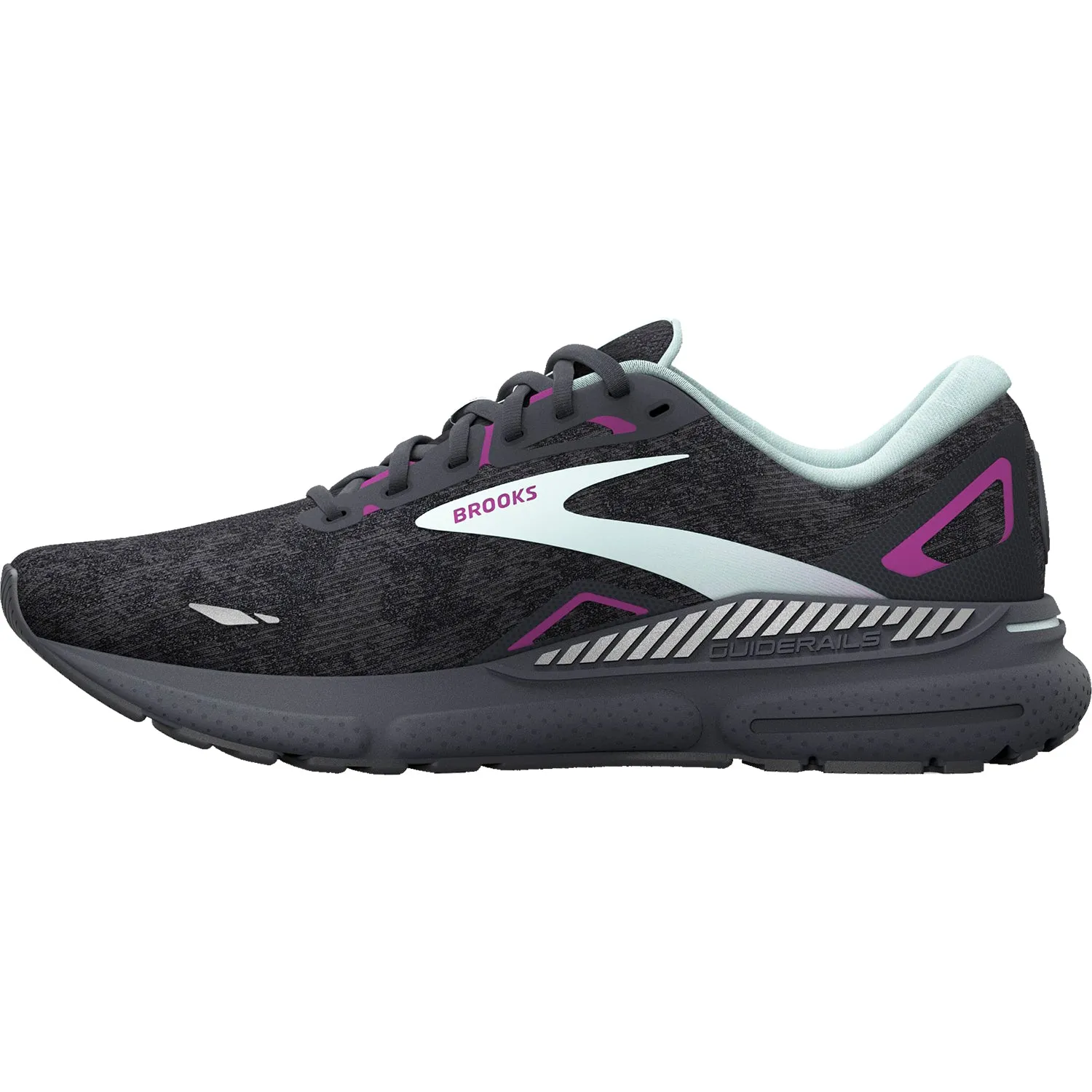 Women's Brooks Adrenaline GTS 23 Black/Light Blue/Purple Mesh