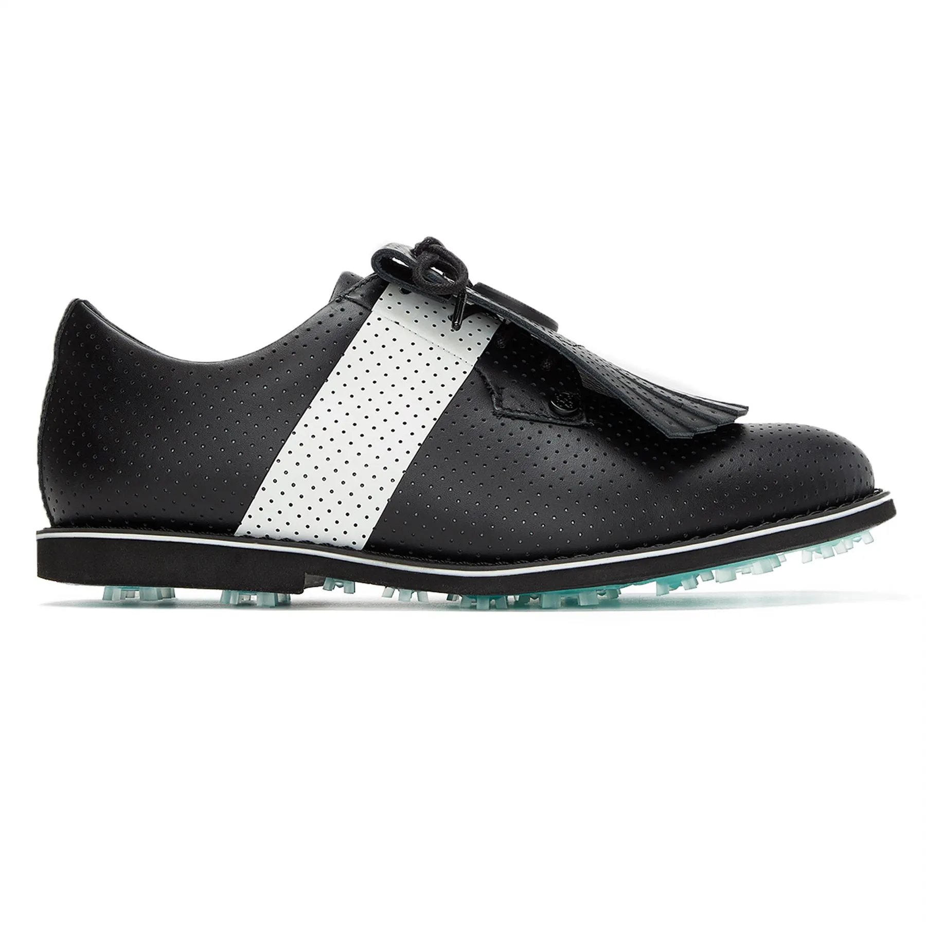 Womens Gallivanter Perforated Leather Luxe Sole Kiltie Golf Shoe Onyx - AW24