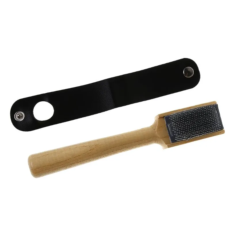 Wood Suede Sole Wire Cleaners Dance Shoes Cleaning Brush For Footwear